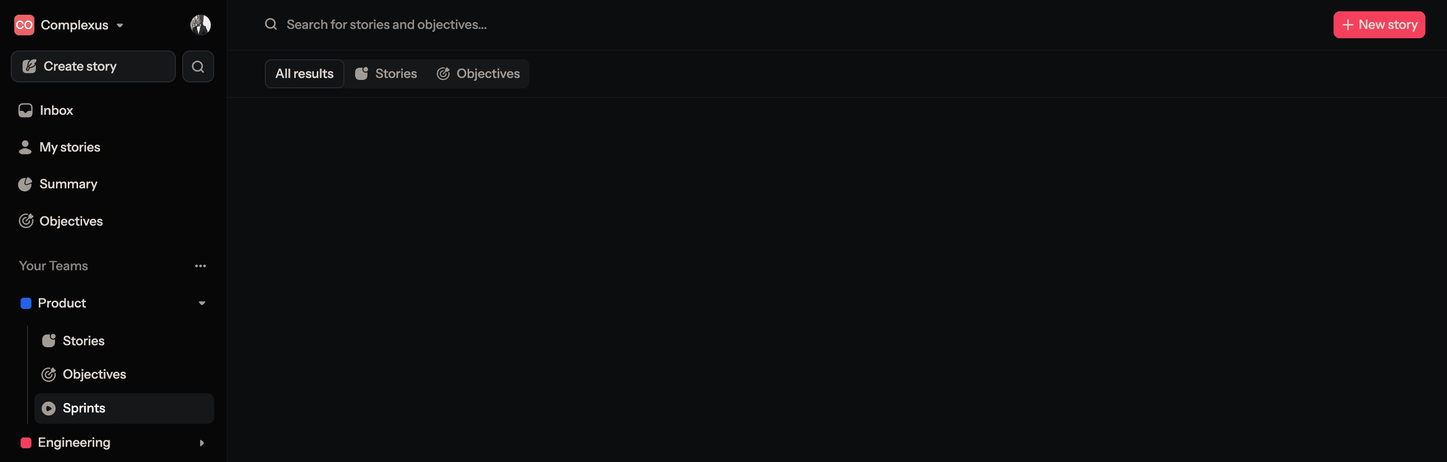 Placeholder for sidebar search button