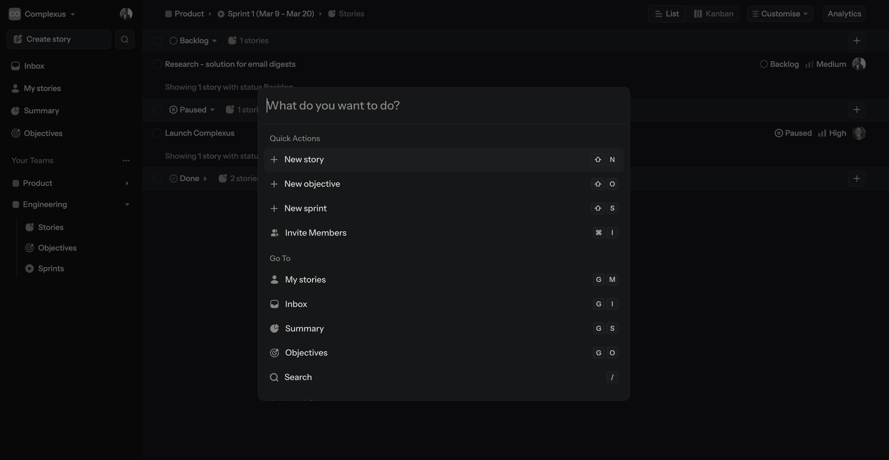 Placeholder overview of the FortyOne main UI areas